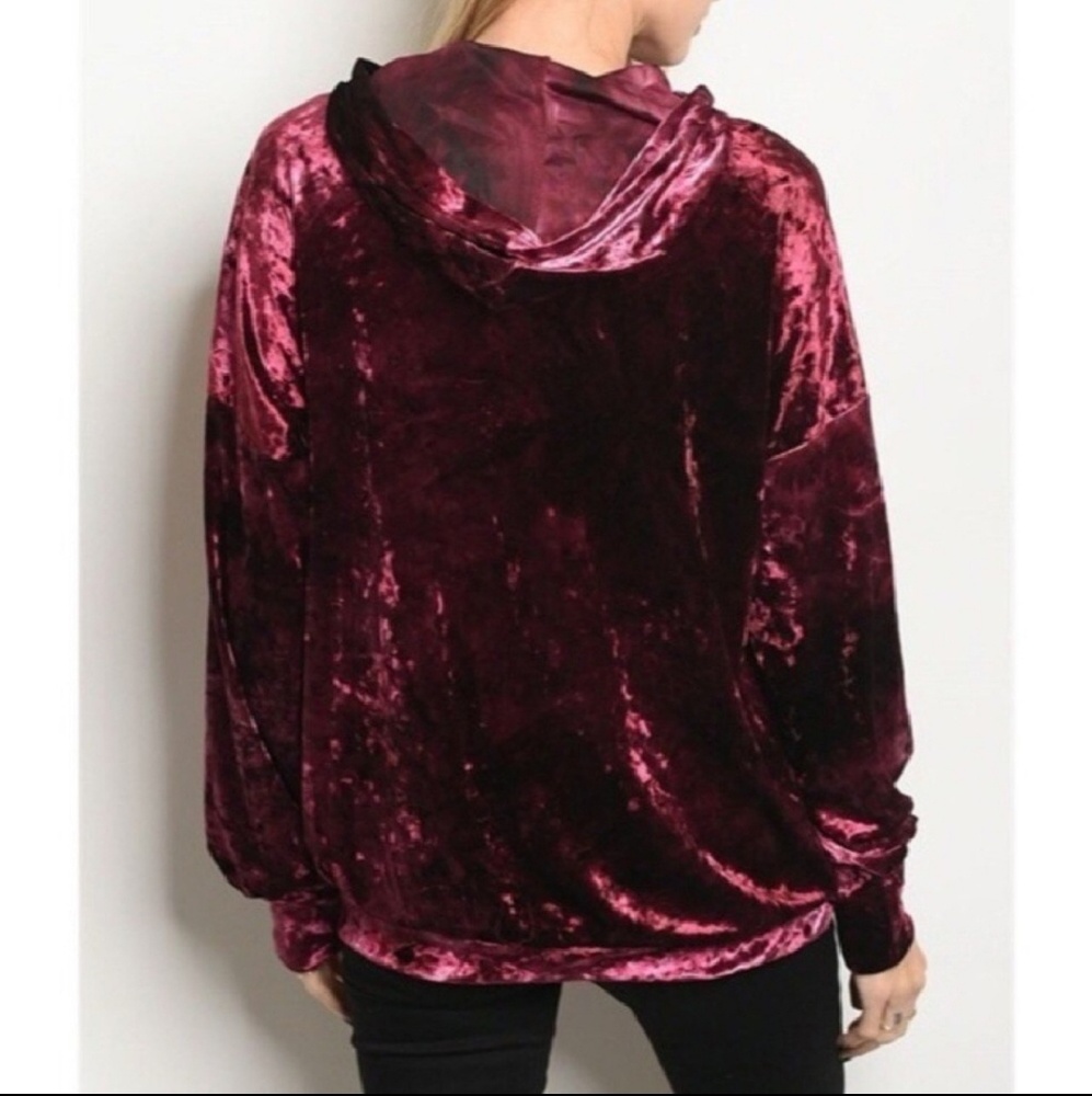 Velvet Merlot Pullover Hoody - Picture 2 of 4